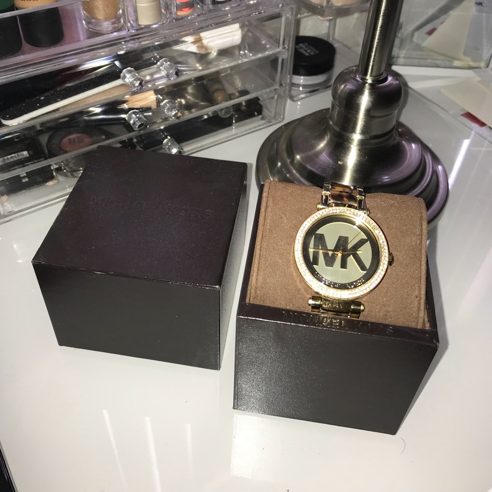 Tortoise shell Michael Kors watch